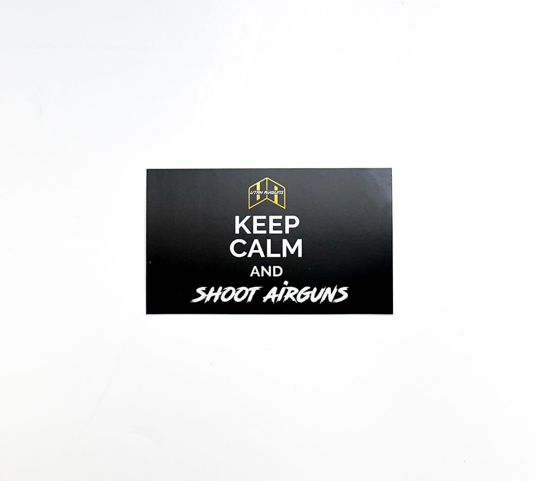 Keep Calm and Shoot Airguns Sticker (5"x 3")