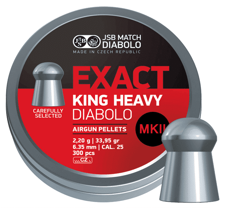 JSB King Heavy MK2 .25 | 33.95 gr. | 300pcs