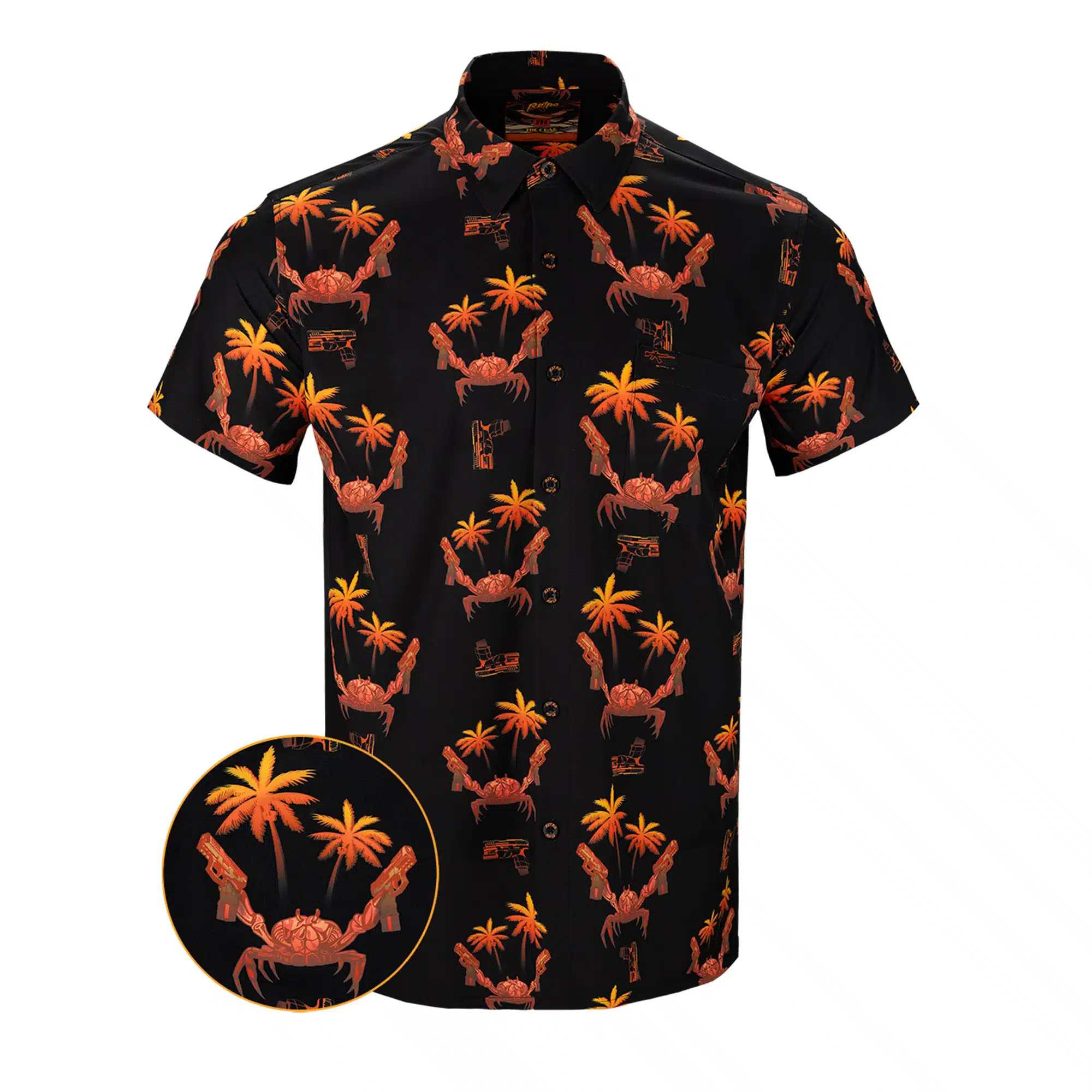 Retro Rifle Button Down Shirt - The Crab (CLEARANCE)