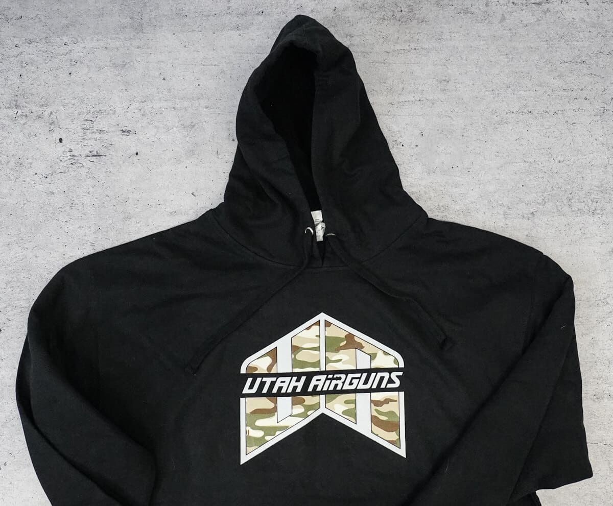 UA Hoodie - Black w/ Camo Logo  - Small