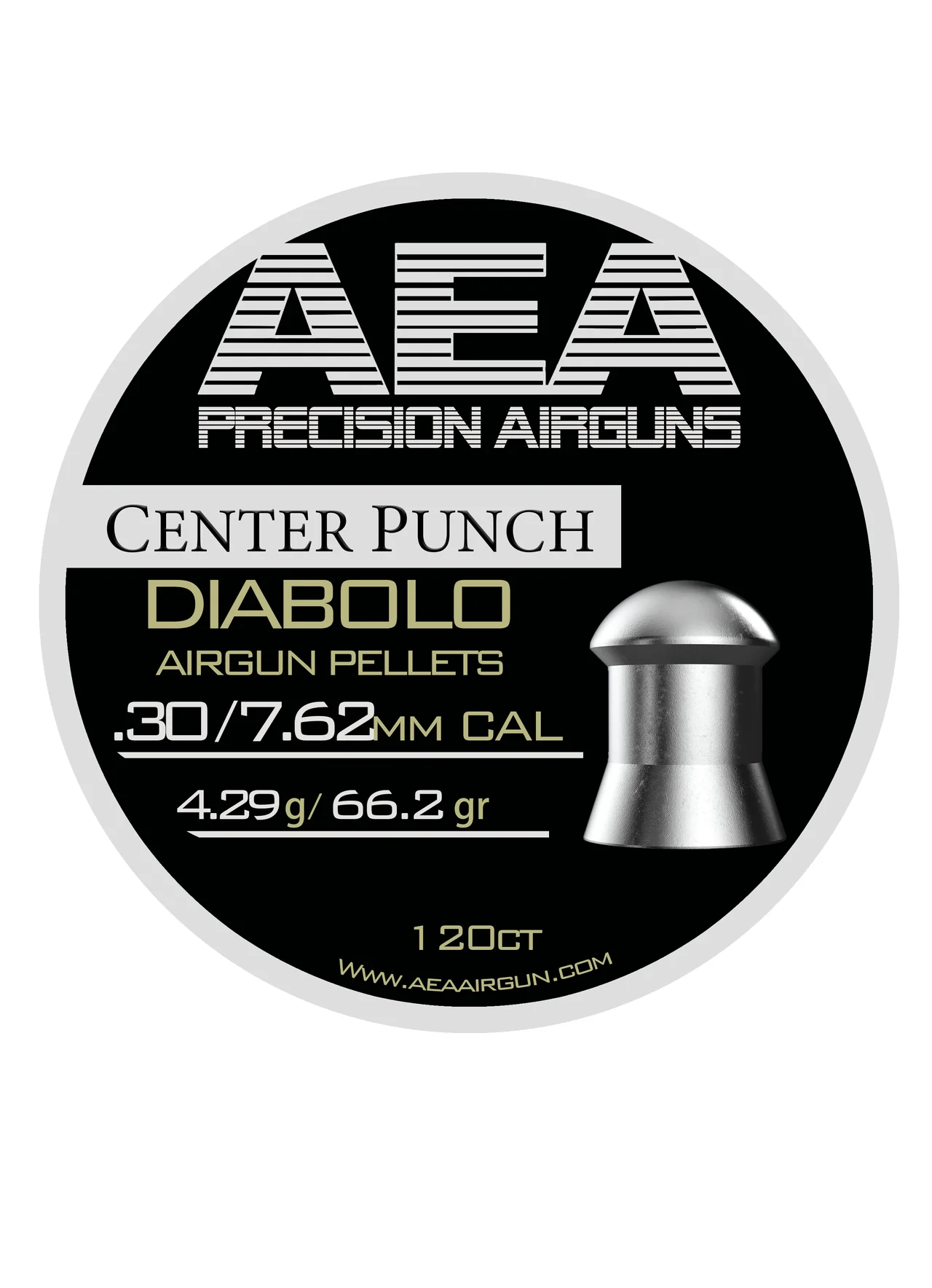 AEA .30 Center Punch Pellets - 66gr - 120 ct