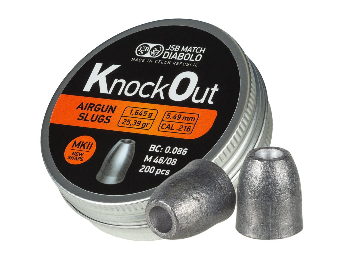 JSB KnockOut MKII Slugs .22 25.39gr (CLEARANCE)