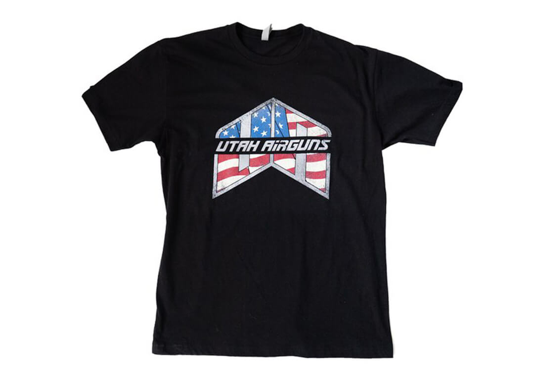 UA T-Shirt - Black w/ Flag Logo