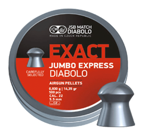 JSB Jumbo Express .22 | 500 pcs | 14.35 gr (CLEARANCE)