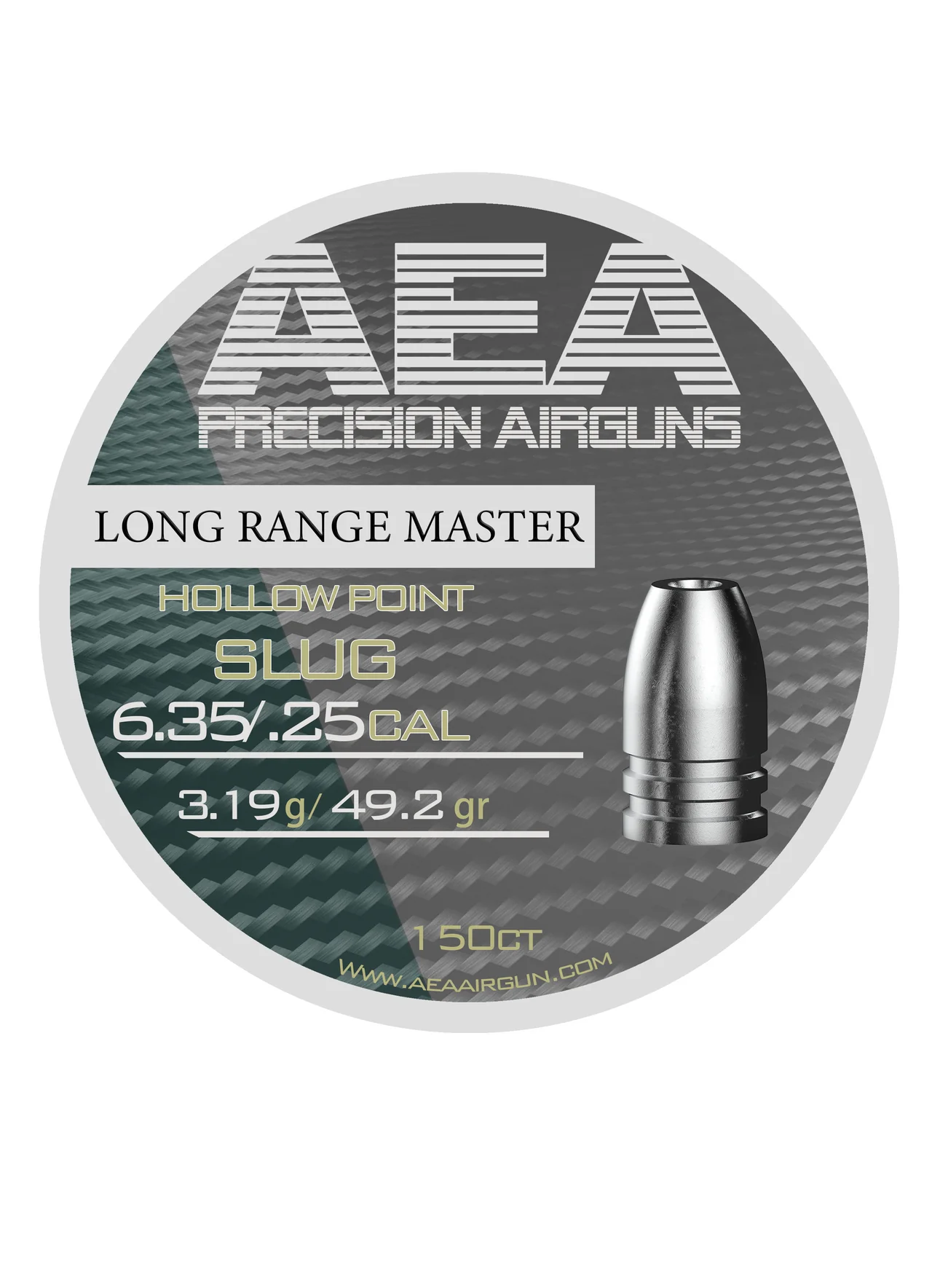 AEA .25 Long Range Master Slugs - 150 ct - .250 (49.2gr)