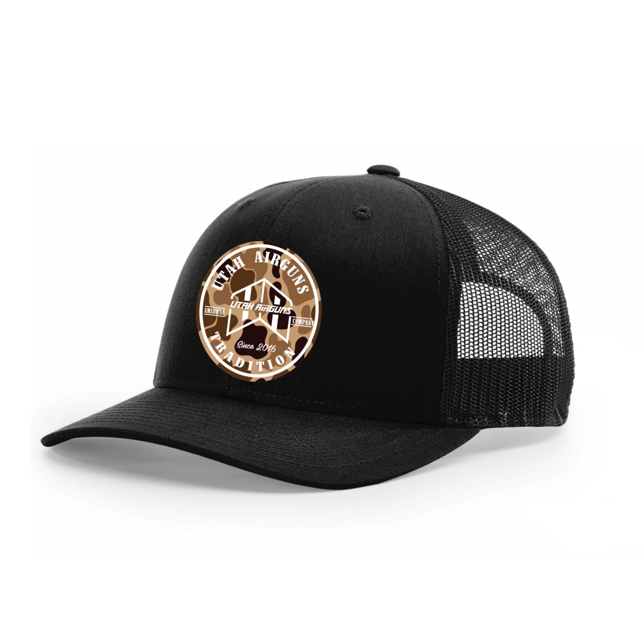 UA Camo Stamp Trucker Hat