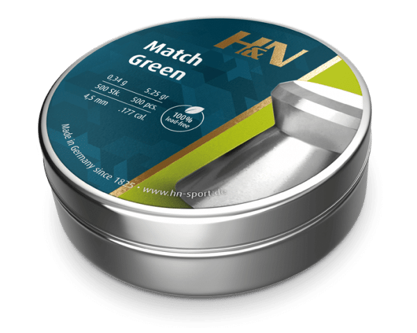 H&N Match Green  .177  (5.25gr - Wadcutter)