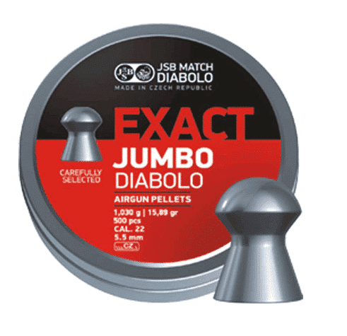 JSB Jumbo .22 Pellets - 15.89gr (500 pcs)